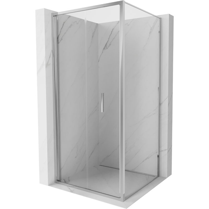 Mexen Exo сгъваема душ кабина 90 x 90 см, прозрачна, хром - 816-090-090-01-00