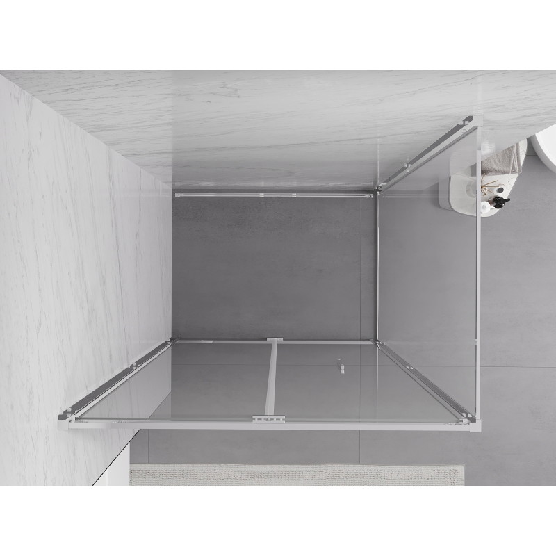 Mexen Exo-F сгъваема душ кабина 80 x 70 см, прозрачна, хром - 816-080-070-01-00