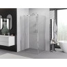 Mexen Exo-F Сгъваема душ кабина 80 x 75 см, прозрачна, хром - 816-080-075-01-00