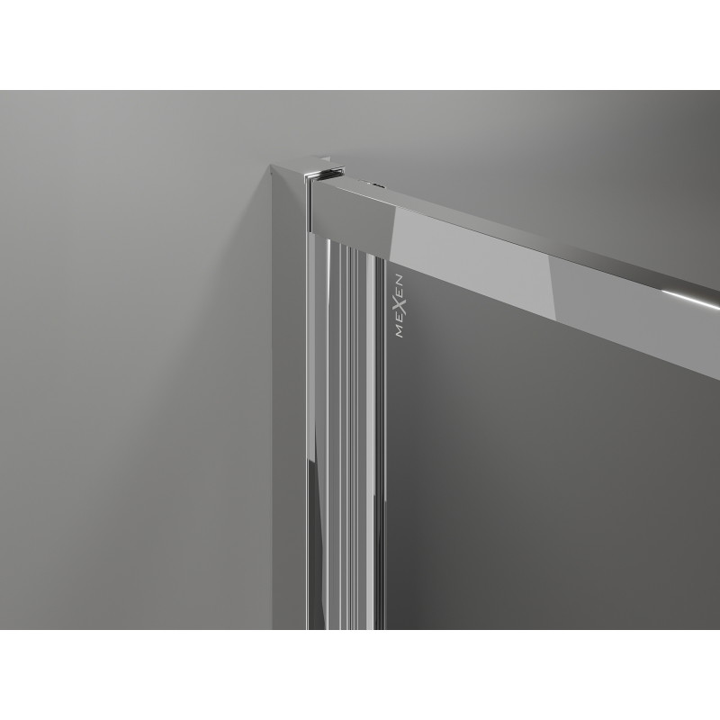 Mexen Exo-F Сгъваема душ кабина 80 x 75 см, прозрачна, хром - 816-080-075-01-00