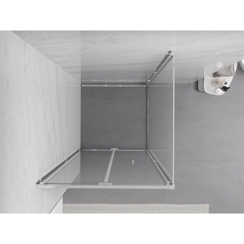 Mexen Exo-F сгъваема душ кабина 85 x 85 см, прозрачна, хром - 816-085-085-01-00