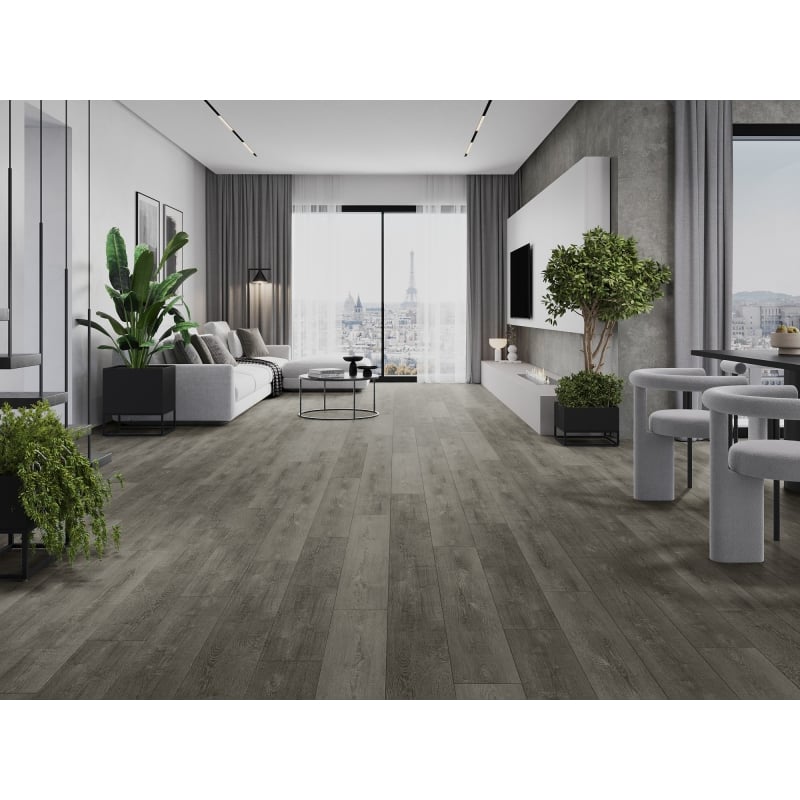 Mexen New Albany винилни панели 1227 x 187 мм LVT Dryback 2,5 мм, основа PVC, 4 V-фуга, дъб