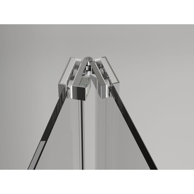 Mexen Exo сгъваема душ кабина 80 x 85 см, прозрачна, хром - 816-080-085-01-00