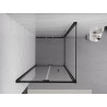 Mexen Exo-F сгъваема душ кабина 70 x 70 см, прозрачна, черна - 816-070-070-70-00