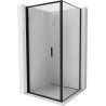 Mexen Exo-F сгъваема душ кабина 70 x 70 см, прозрачна, черна - 816-070-070-70-00