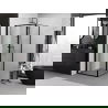Mexen Exo сгъваема душ кабина 85 x 85 см, прозрачна, черна - 816-085-085-70-00