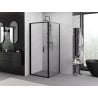 Mexen Exo сгъваем душ кабина 95 x 95 см, прозрачна, черна - 816-095-095-70-00