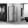 Mexen Exo-F сгъваема душ кабина 100 x 100 см, прозрачна, черна - 816-100-100-70-00