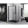 Mexen Exo-F сгъваема душ кабина 80 x 70 см, прозрачна, черна - 816-080-070-70-00