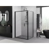 Mexen Exo-F сгъваема душ кабина 85 x 70 см, прозрачна, черна - 816-085-070-70-00
