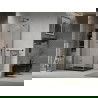 Mexen Lima душ кабина сгъваема 90 x 90 см, прозрачна, черна + поддън Flat, черен - 856-090-090-70-00-4070B