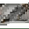 Mexen Lima душ кабина сгъваема 90 x 90 см, прозрачна, черна + поддън Flat, черен - 856-090-090-70-00-4070B