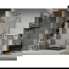 Mexen Lima душ кабина сгъваема 90 x 90 см, прозрачна, черна + поддън Flat, черен - 856-090-090-70-00-4070B