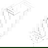 Mexen Exo сгъваема душ кабина 70 x 85 см, прозрачна, черна - 816-070-085-70-00