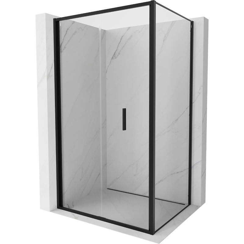 Mexen Exo сгъваема душ кабина 70 x 85 см, прозрачна, черна - 816-070-085-70-00