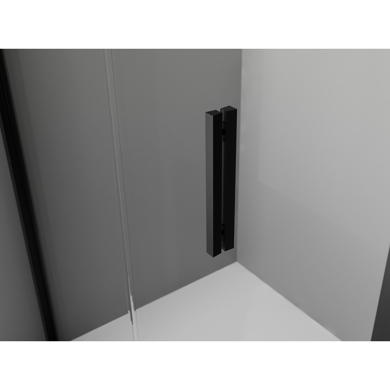 Mexen Exo-F сгъваема душ кабина 100 x 85 см, прозрачна, черна - 816-100-085-70-00