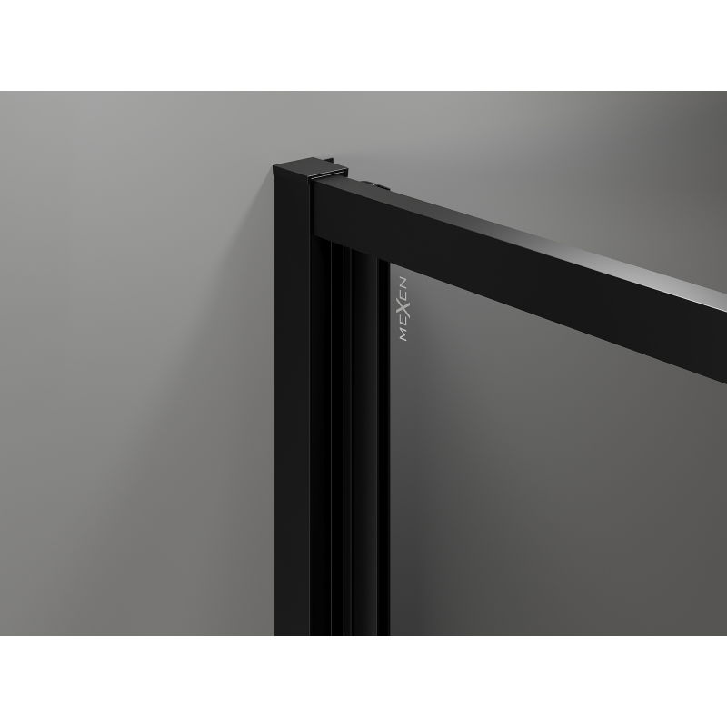 Mexen Exo сгъваема душ кабина 100 x 85 см, прозрачна, черна - 816-100-085-70-00