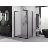 Mexen Exo сгъваема душ кабина 80 x 90 см, прозрачна, черна - 816-080-090-70-00