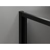 Mexen Exo сгъваема душ кабина 80 x 90 см, прозрачна, черна - 816-080-090-70-00