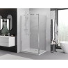 Mexen Exo-B Duo кабина за душ с отварящи се врати 80 x 75 см, прозрачна,