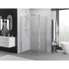 Mexen Exo-B Duo отваряема душ кабина 100 x 80 см, прозрачна, хром - 814-100-080-01-00