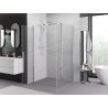 Mexen Exo-B Duo отваряема душ кабина 100 x 80 см, прозрачна, хром - 814-100-080-01-00