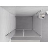 Mexen Exo-B Duo отваряема душ кабина 100 x 80 см, прозрачна, хром - 814-100-080-01-00