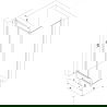 Mexen Exo душкабина отваряема 80 x 85 см, прозрачна, хром - 814-080-085-01-00