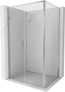 Mexen Exo-B Duo душ кабина с отварящи врати 100 x 85 см, прозрачна, хром