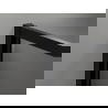 Mexen Exo двойни отварящи се душ врати 70 cm, прозрачни, черни - 814-070-000-70-00