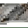 Mexen Lima душ кабина сгъваема 80 x 80 см, прозрачна, черна - 856-080-080-70-00