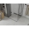 Mexen Lima сгъваема душ кабина 80 x 80 см, прозрачна, черна - 856-080-080-70-00