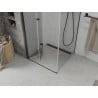 Mexen Lima сгъваема душ кабина 80 x 80 см, прозрачна, черна - 856-080-080-70-00
