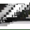 Mexen Exo двойни отварящи се душ врати 70 cm, прозрачни, черни - 814-070-000-70-00