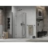 Mexen Lima душ кабина сгъваема 90 x 90 см, прозрачна, черна - 856-090-090-70-00