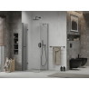 Mexen Lima Сгъваема душ кабина 90 x 90 см, прозрачна, черна - 856-090-090-70-00