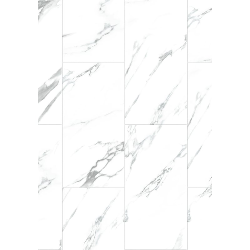 Mexen Glacier White винилни панели 610 x 305 мм LVT Dryback 2,5 мм, подложка, 4 V-фуга, Jazz White