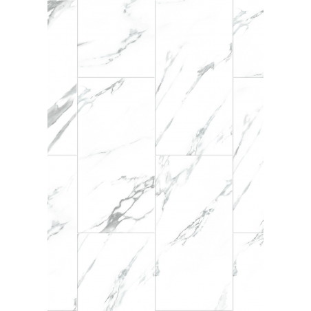 Mexen Glacier White винилни панели 610 x 305 мм LVT Dryback 2,5 мм, подложка, 4 V-фуга, Jazz White