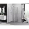 Mexen Exo-B отваряема душ кабина 90 x 90 см, прозрачна, хром - 817-090-090-01-00