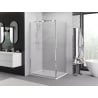 Mexen Exo отваряема душ кабина 95 x 100 см, прозрачна, хром - 817-095-100-01-00