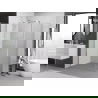 Mexen Exo отваряема душ кабина 95 x 100 см, прозрачна, хром - 817-095-100-01-00