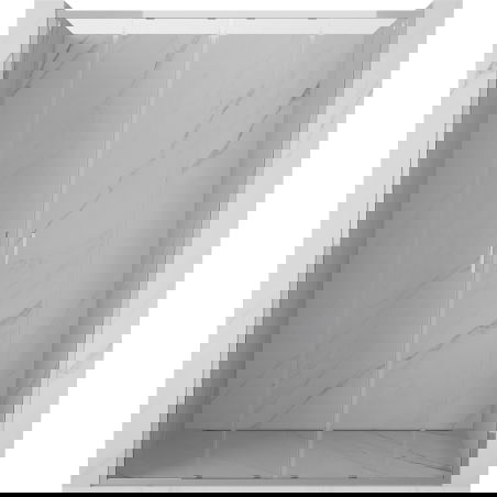 Mexen Exo двойни плъзгащи се душ врати 150 cm, прозрачни, хром - 8152-150-000-01-00
