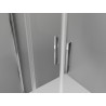 Mexen Exo-S Duo двойна плъзгаща се душ врата 190 см, прозрачна, хром - 8152-190-000-01-00