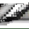 Mexen Exo двойни плъзгащи се душ врати 130 cm, прозрачни, черни - 8152-130-000-70-00