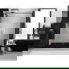 Mexen Exo двойни плъзгащи се душ врати 130 cm, прозрачни, черни - 8152-130-000-70-00
