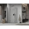 Mexen Lima сгъваема душ кабина 80 x 90 см, прозрачна, черна - 856-080-090-70-00