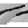 Mexen Exo двойни плъзгащи се душ врати 180 cm, прозрачни, черни - 8152-180-000-70-00