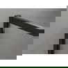 Mexen Exo двойни плъзгащи се душ врати 180 cm, прозрачни, черни - 8152-180-000-70-00