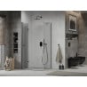 Сгъваема душ кабина Mexen Lima 80 x 110 см, прозрачна, черна - 856-080-110-70-00