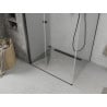 Mexen Lima сгъваема душ кабина 80 x 120 см, прозрачна, черна - 856-080-120-70-00